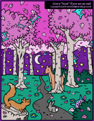 Owling Around January Coloring Page