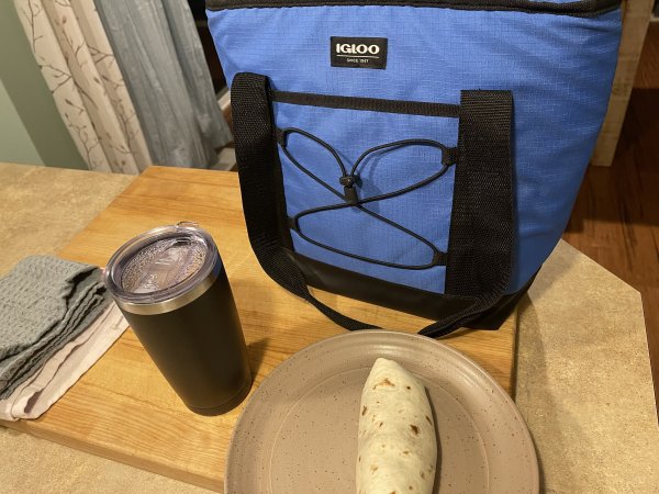 Dads and his lunch