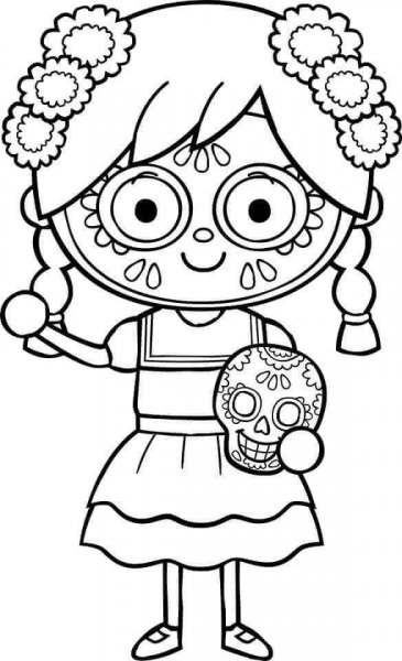 Day of the Dead (Día de Muertos) coloring