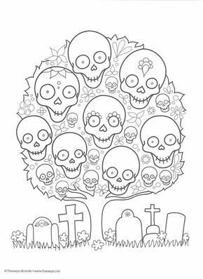 Day of the Dead (Día de Muertos) coloring