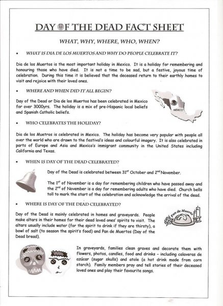 Day of the Dead (Día de Muertos) Facts