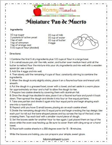 Day of the Dead (Día de Muertos) Recipe