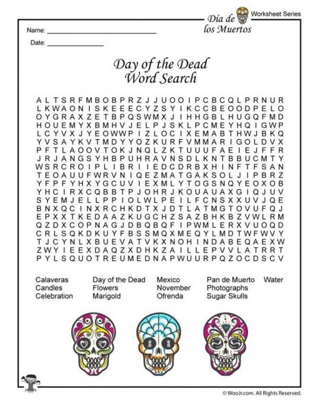 Day of the Dead (Día de Muertos) Crossword