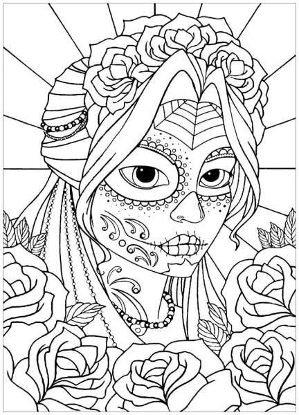 Day of the Dead (Día de Muertos) coloring